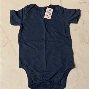 NWT Children's Place Onesie Federal Blue 3/6 or 6/9 or 9/12 months